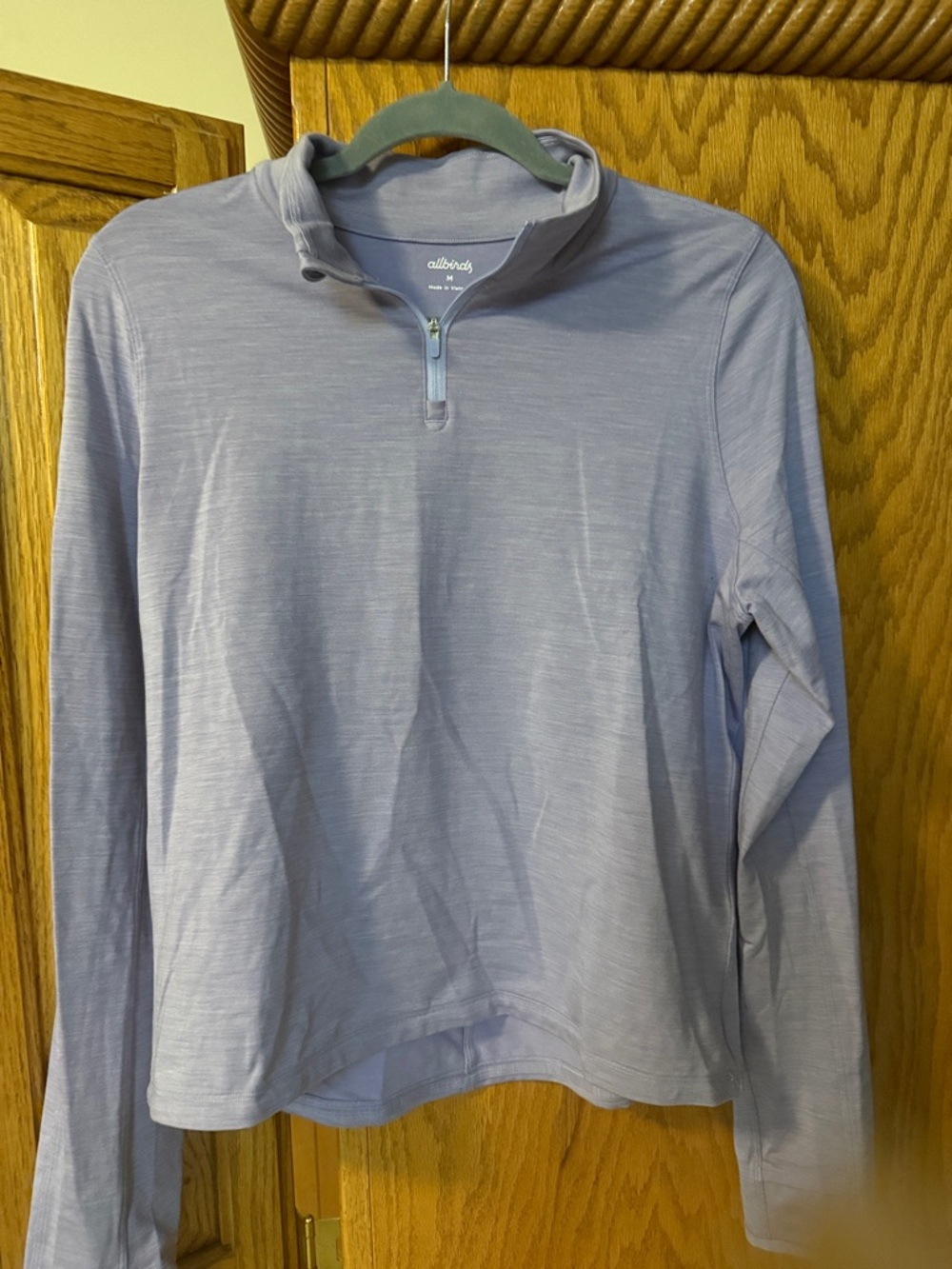allbirds Lavender Heather Quarter-Zip Pullover